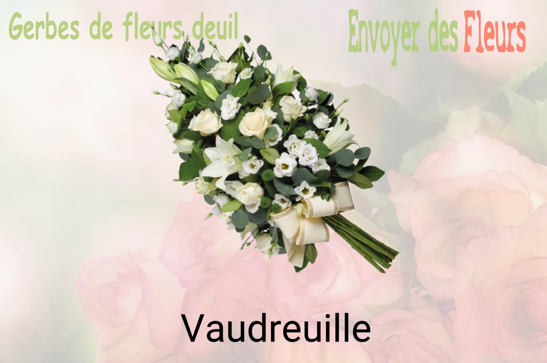 Gerbe de fleurs de deuil livrée à Vaudreuille